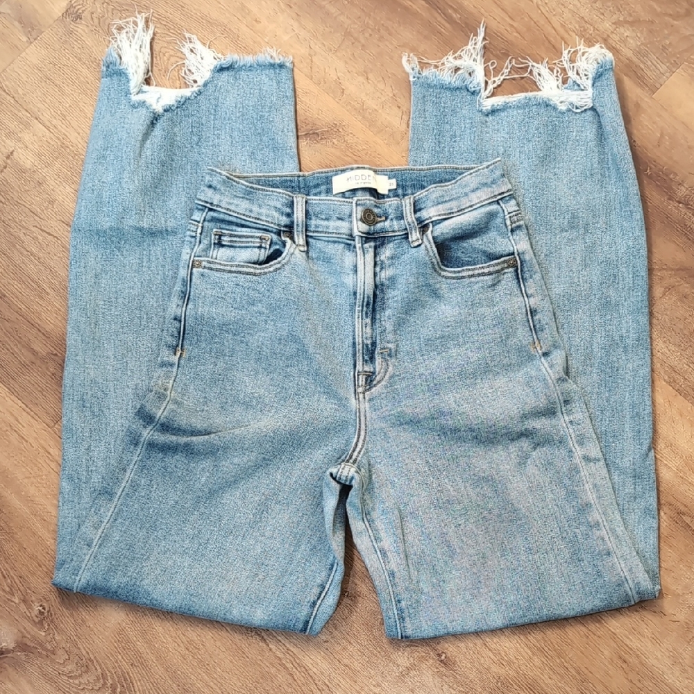 Frayed Hem Light Blue Women's Jeans